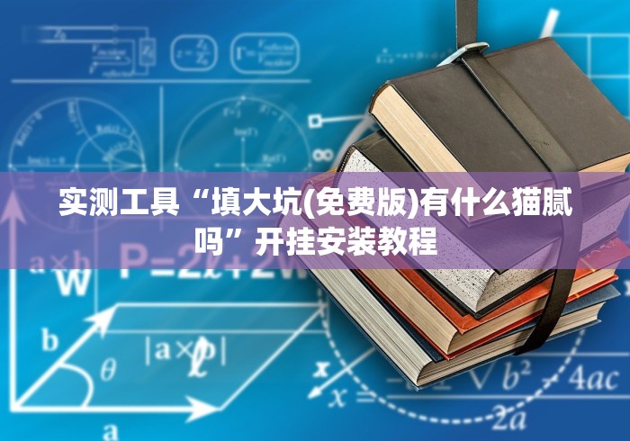 实测工具“填大坑(免费版)有什么猫腻吗”开挂安装教程