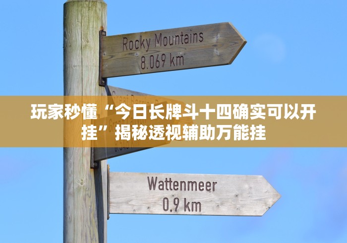 玩家秒懂“今日长牌斗十四确实可以开挂”揭秘透视辅助万能挂