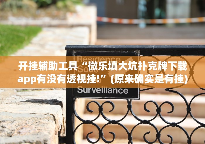 开挂辅助工具“微乐填大坑扑克牌下载app有没有透视挂!”(原来确实是有挂)